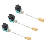 3Pcs Ceiling Light Pull Chain Switch 3 Speed 4 Wire Ceiling Fan Lamp Switch for Ceiling Lamp Fan Lamp Wall Lamp Chrome - Side View