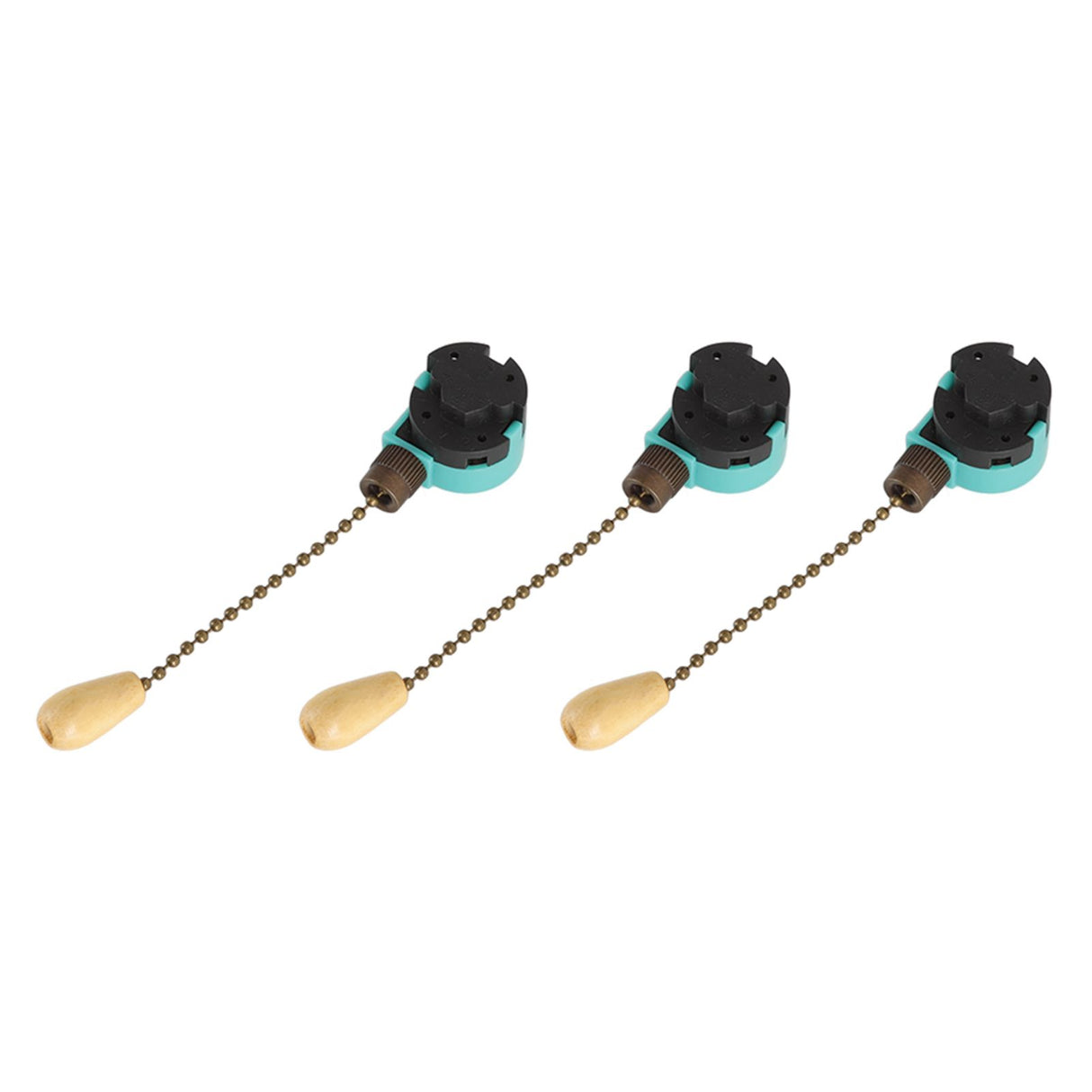 3Pcs Ceiling Light Pull Chain Switch 3 Speed 4 Wire Ceiling Fan Lamp Switch for Ceiling Lamp Fan Lamp Wall Lamp Bronze