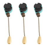 3Pcs Ceiling Light Pull Chain Switch 3 Speed 4 Wire Ceiling Fan Lamp Switch for Ceiling Lamp Fan Lamp Wall Lamp Bronze - Top-Down View