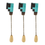 3Pcs Ceiling Light Pull Chain Switch 3 Speed 4 Wire Ceiling Fan Lamp Switch for Ceiling Lamp Fan Lamp Wall Lamp Bronze