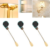 3Pcs Ceiling Light Pull Chain Switch 3 Speed 4 Wire Ceiling Fan Lamp Switch for Ceiling Lamp Fan Lamp Wall Lamp Bronze