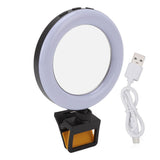 Rechargeable Portable Clip On Selfie Ring Light USB Charging Mini Clip On Selfie Ring Light for Smartphone Mobile Phone Photographing