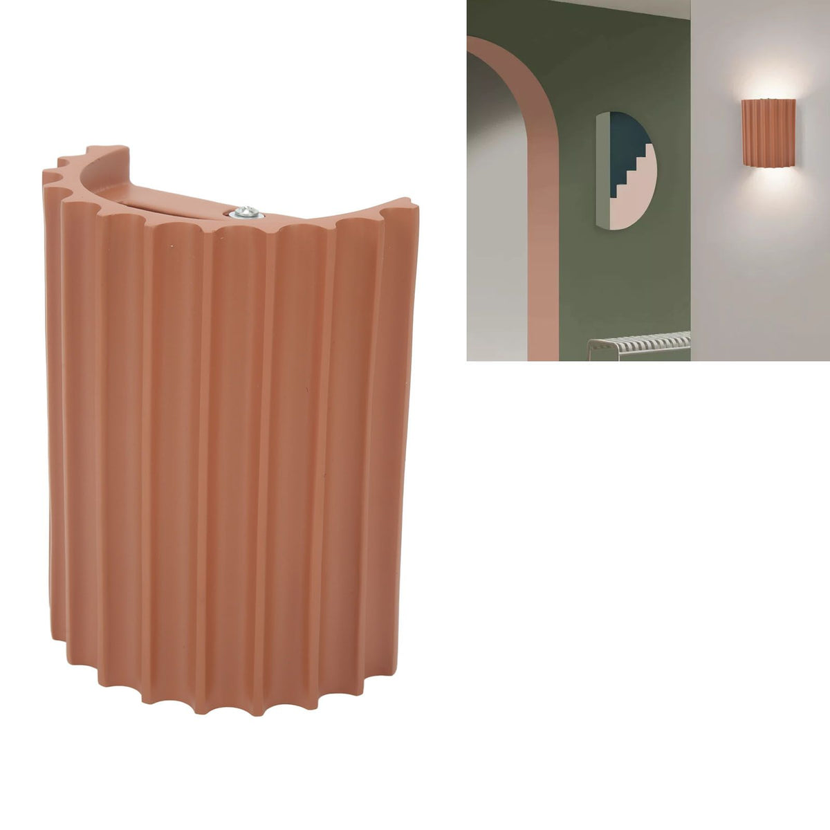 Wall Sconce Modern Minimalist Style Orange G9 Light Source Resin Wall Lamp for Living Room Lobby