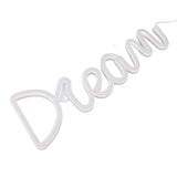 LED Neon Light Dream Battery USB Operated Neon Wall Light for Bedroom Living Room Bar Party Christmas Wedding - Front View