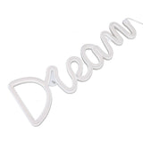LED Neon Light Dream Battery USB Operated Neon Wall Light for Bedroom Living Room Bar Party Christmas Wedding - Top-Down View
