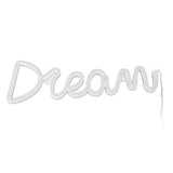 LED Neon Light Dream Battery USB Operated Neon Wall Light for Bedroom Living Room Bar Party Christmas Wedding