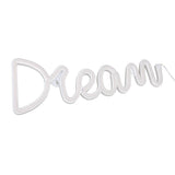 LED Neon Light Dream Battery USB Operated Neon Wall Light for Bedroom Living Room Bar Party Christmas Wedding