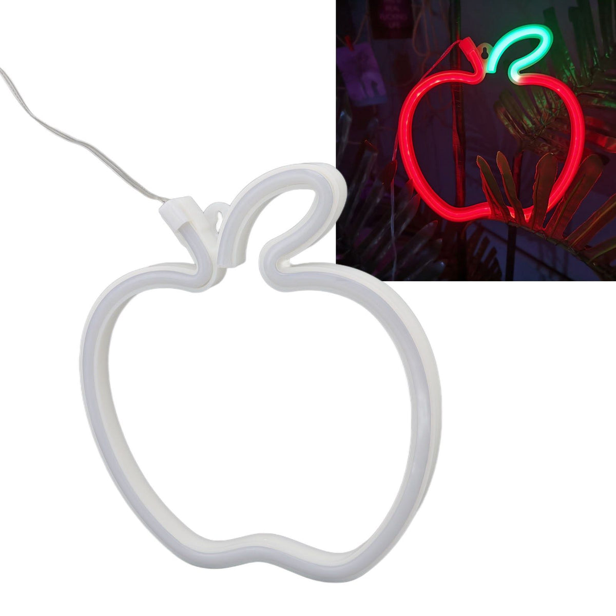 LED Neon Sign Fruit Style USB Battery Powered High Safety Widely Used Red Neon Light for Bedroom Party Backyard