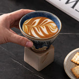 200mL Japanese Pottery Mug Coffee Mug Latte Cup with Base Ceramic Mug