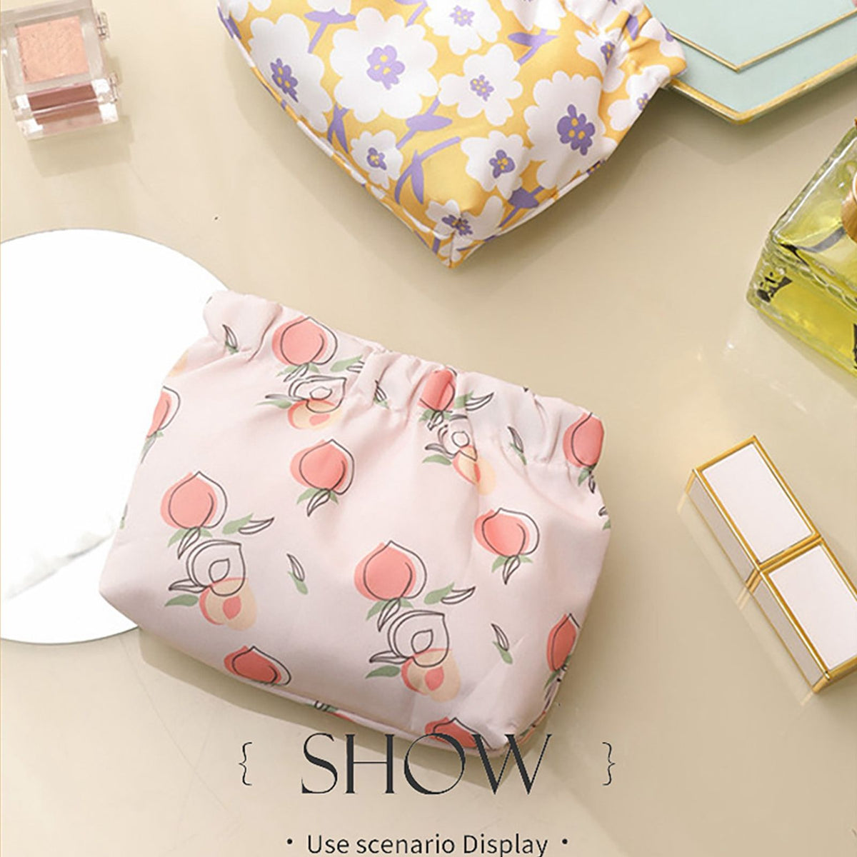 Waterproof Shrapnel Print Storage Bag Mini Makeup Bag Cosmetic Bag