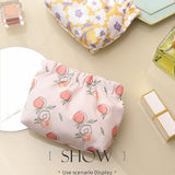 Waterproof Shrapnel Print Storage Bag Mini Makeup Bag Cosmetic Bag - Top-Down View