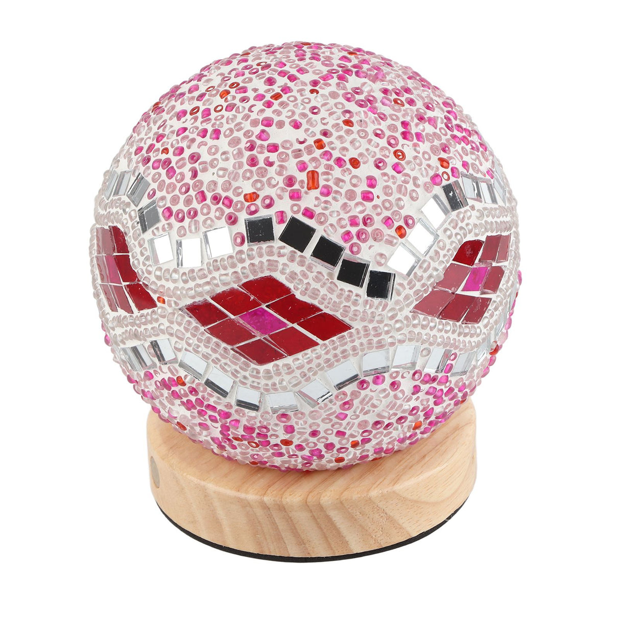 USB Charging Touch Tri Color Endless Dimming Baroque Nightlight Charging Table Lamp Decorative Glass Lamp