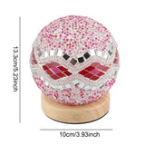 USB Charging Touch Tri Color Endless Dimming Baroque Nightlight Charging Table Lamp Decorative Glass Lamp - Extra Image