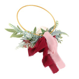 Metal Garland Wedding Bridesmaids Hand Silk Flower Garland Home Decoration Lintel Garland