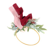 Metal Garland Wedding Bridesmaids Hand Silk Flower Garland Home Decoration Lintel Garland - Extra Image