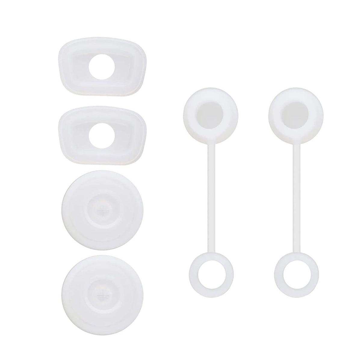 Square Spill Proof Stopper Round Lid Leak Stopper Silicone Straw Cover Cap Set Cup Bottle Accessories