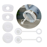 Square Spill Proof Stopper Round Lid Leak Stopper Silicone Straw Cover Cap Set Cup Bottle Accessories - Top-Down View