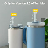 Square Spill Proof Stopper Round Lid Leak Stopper Silicone Straw Cover Cap Set Cup Bottle Accessories