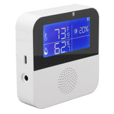WiFi Humidity Temperature Sensor High Accuracy Smart Thermometer Hygrometer with 2.9 Inch LCD Screen - Top-Down View