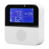 WiFi Humidity Temperature Sensor High Accuracy Smart Thermometer Hygrometer with 2.9 Inch LCD Screen - 45-Degree Angle