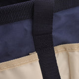 Round Garden Tools Bag 6 Pockets Oxford Cloth Gardening Tool Storage Tote for Men Women Gardener Dark Blue with Cream Color