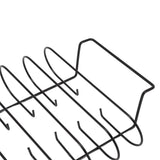 Rib Rack Iron Roasting Stand for Smoking and Grilling Holds Up to 4 Ribs for Outdoor BBQ Accessories - Extra Image