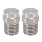 2PCS Misting Nozzle G1/4 Male Thread Flat Head Stainless Steel Atomization Sprayer for Garden Watering