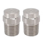 2PCS Misting Nozzle G1/4 Male Thread Flat Head Stainless Steel Atomization Sprayer for Garden Watering