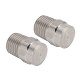 2PCS Misting Nozzle G1/4 Male Thread Flat Head Stainless Steel Atomization Sprayer for Garden Watering