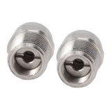 2PCS Misting Nozzle G1/4 Male Thread Flat Head Stainless Steel Atomization Sprayer for Garden Watering - 45-Degree Angle