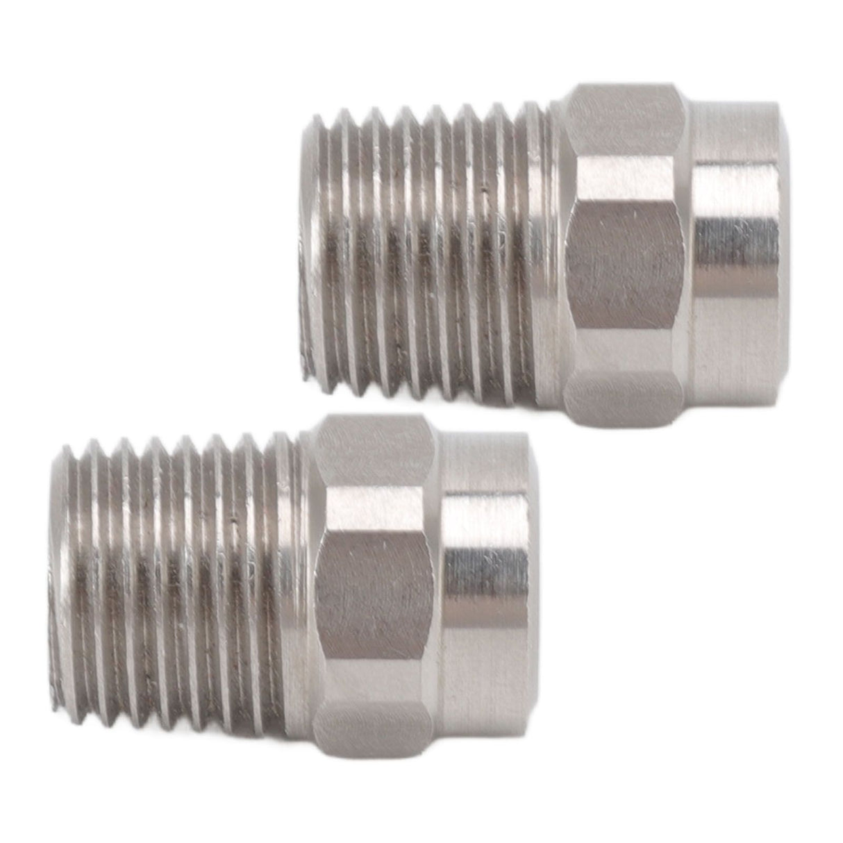 2PCS Misting Nozzle G1/4 Male Thread Flat Head Stainless Steel Atomization Sprayer for Garden Watering