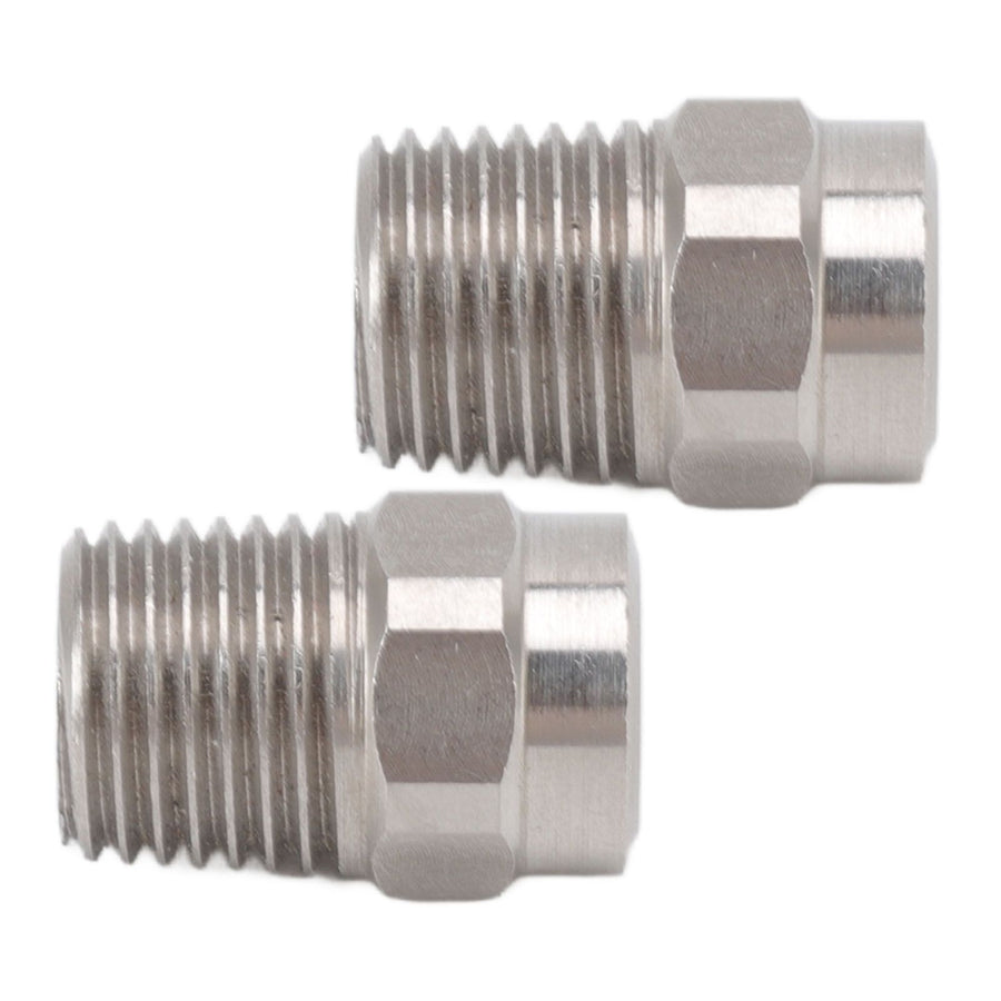2PCS Misting Nozzle G1/4 Male Thread Flat Head Stainless Steel Atomization Sprayer for Garden Watering