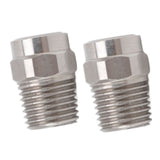 2PCS Misting Nozzle G1/4 Male Thread Flat Head Stainless Steel Atomization Sprayer for Garden Watering