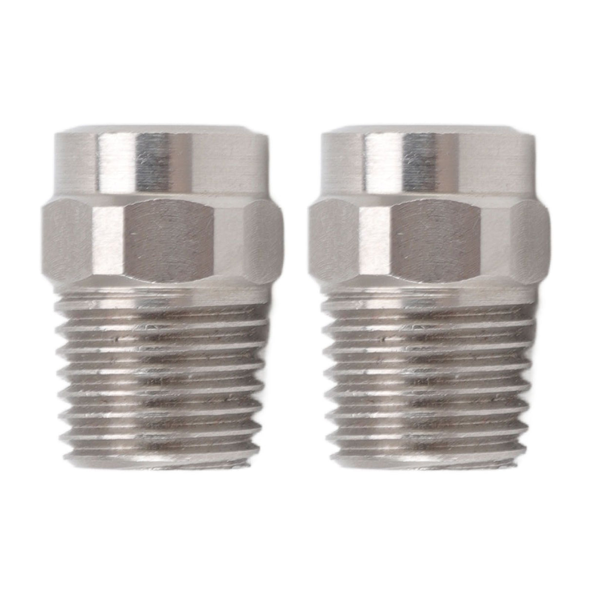 2PCS Misting Nozzle G1/4 Male Thread Flat Head Stainless Steel Atomization Sprayer for Garden Watering