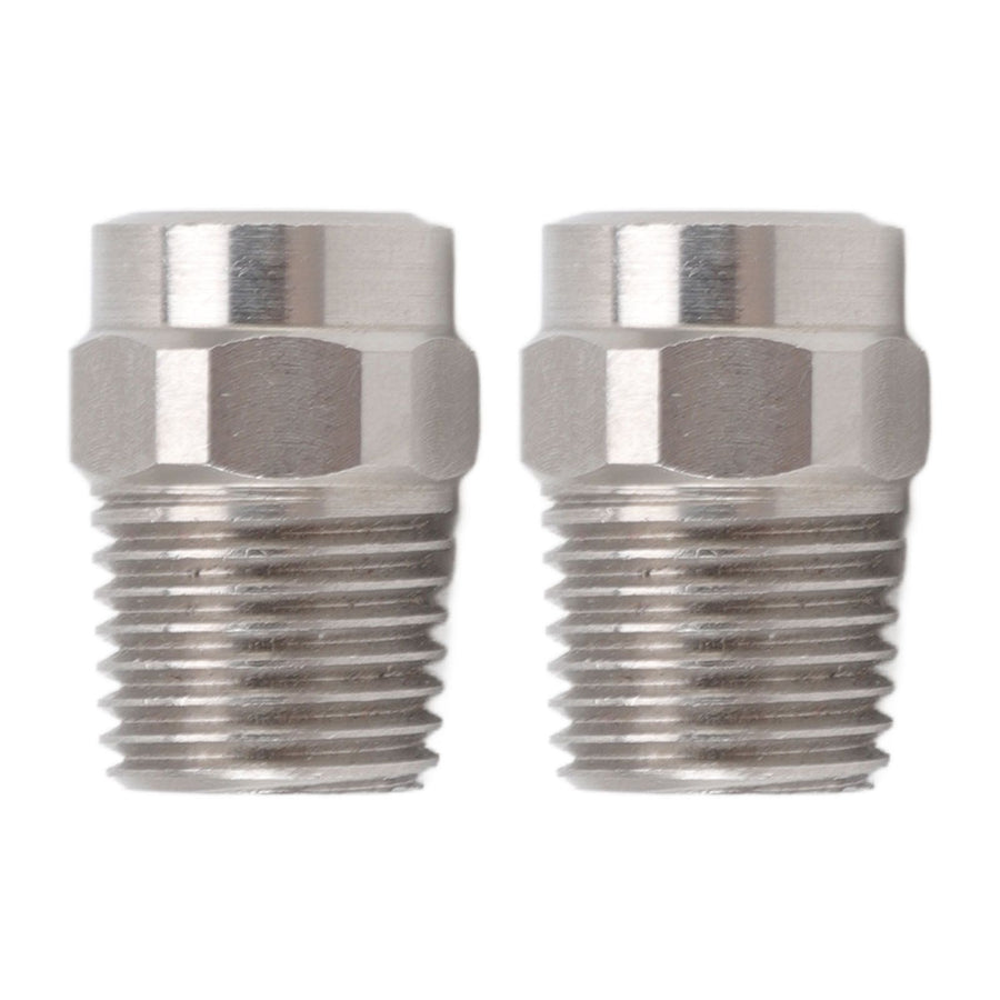 2PCS Misting Nozzle G1/4 Male Thread Flat Head Stainless Steel Atomization Sprayer for Garden Watering