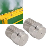 2PCS Misting Nozzle G1/4 Male Thread Flat Head Stainless Steel Atomization Sprayer for Garden Watering