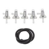 Fuel Filter Kit 90 Degrees Right Angle Inline Fuel Filter for DT100 DT125 DT175 BW350 BW50 BW80 1/4 6mm 7mm