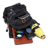 Motorcycle Leg Bag Portable Waterproof Nylon Waist Pack Outdoor Cycling Cross Chest Bag - Top-Down View