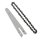 6 Inch Chains Replacement and 6 Inch Chainsaw Guide Plate for Electric Saw Parts Wood Cutting Accessories - Front View