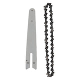 6 Inch Chains Replacement and 6 Inch Chainsaw Guide Plate for Electric Saw Parts Wood Cutting Accessories - Side View