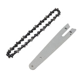 6 Inch Chains Replacement and 6 Inch Chainsaw Guide Plate for Electric Saw Parts Wood Cutting Accessories