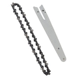 6 Inch Chains Replacement and 6 Inch Chainsaw Guide Plate for Electric Saw Parts Wood Cutting Accessories - 45-Degree Angle