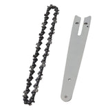 6 Inch Chains Replacement and 6 Inch Chainsaw Guide Plate for Electric Saw Parts Wood Cutting Accessories - Rear View
