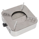 Alcohol Stove Stainless Steel Silver One Piece Design Drawer Structure Spirit Burner for Home Hiking