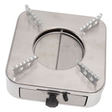 Alcohol Stove Stainless Steel Silver One Piece Design Drawer Structure Spirit Burner for Home Hiking