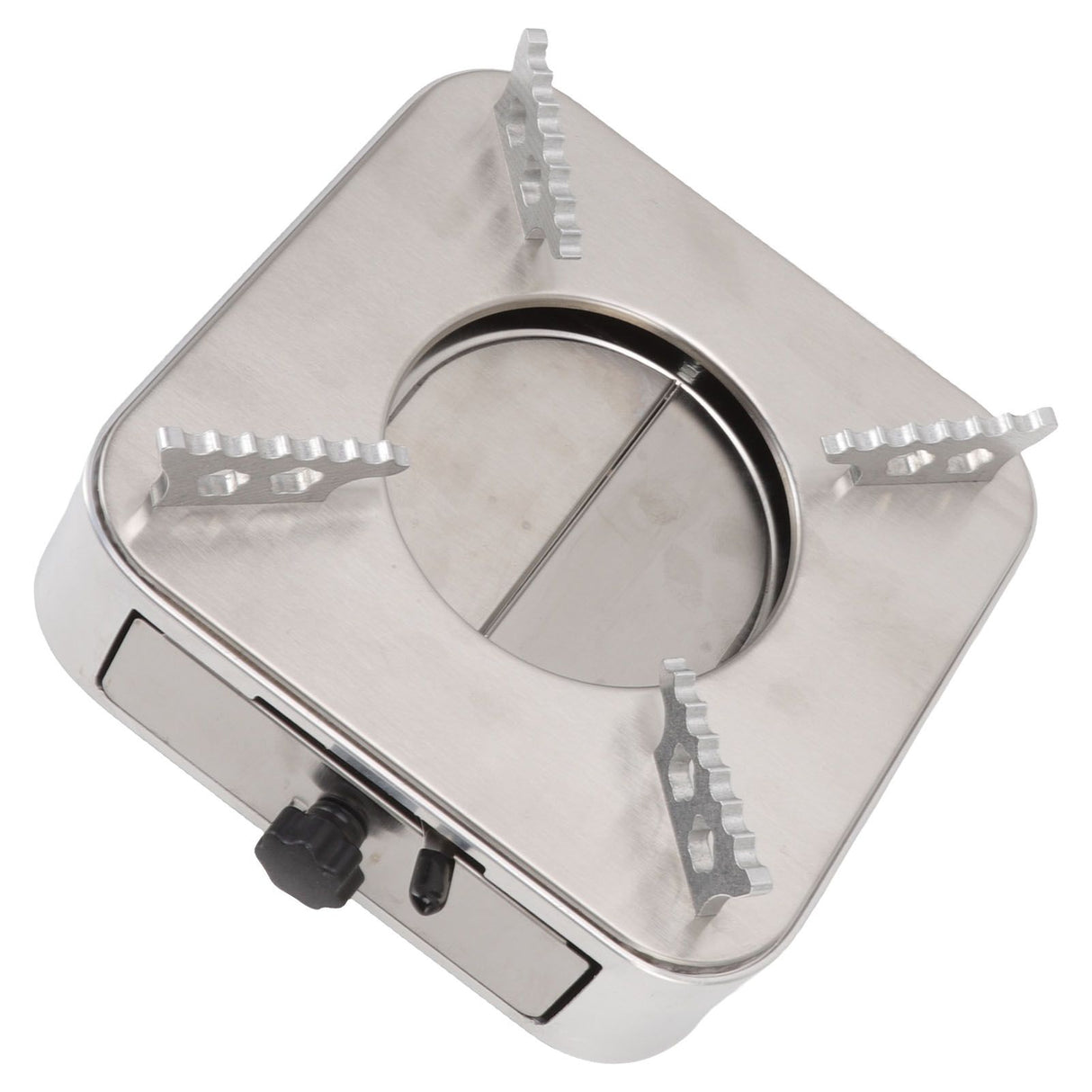 Alcohol Stove Stainless Steel Silver One Piece Design Drawer Structure Spirit Burner for Home Hiking