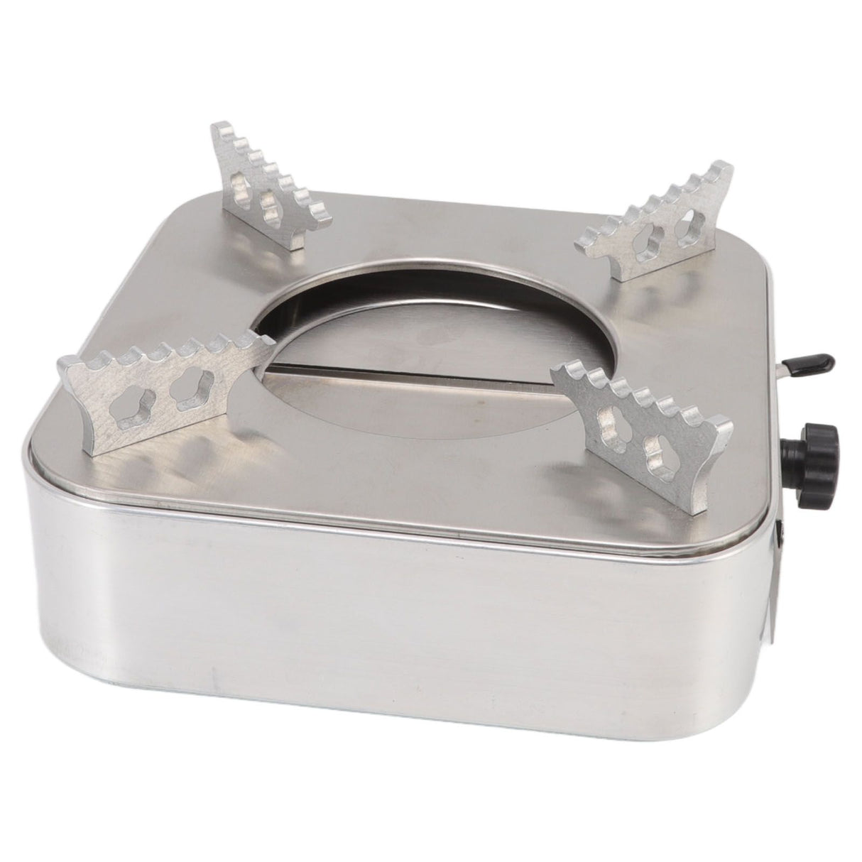 Alcohol Stove Stainless Steel Silver One Piece Design Drawer Structure Spirit Burner for Home Hiking
