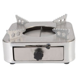 Alcohol Stove Stainless Steel Silver One Piece Design Drawer Structure Spirit Burner for Home Hiking