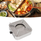 Alcohol Stove Stainless Steel Silver One Piece Design Drawer Structure Spirit Burner for Home Hiking