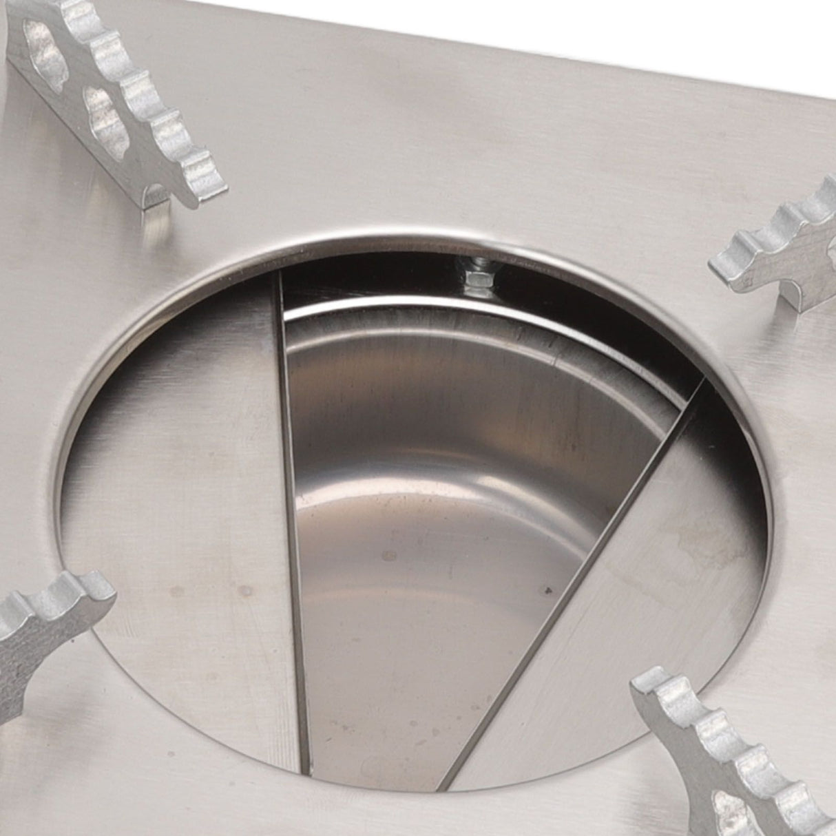 Alcohol Stove Stainless Steel Silver One Piece Design Drawer Structure Spirit Burner for Home Hiking
